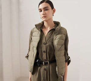 Apparel - Ultra-Light White Duck Down Vest Women Beverley