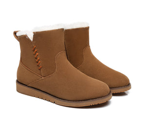 Fashion Boots - TA Cadence Women's Ankle Boots Suede Ugg Fashion Boots
