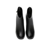 Leather Boots - TA Romina Women Black Leather Ankle Boots