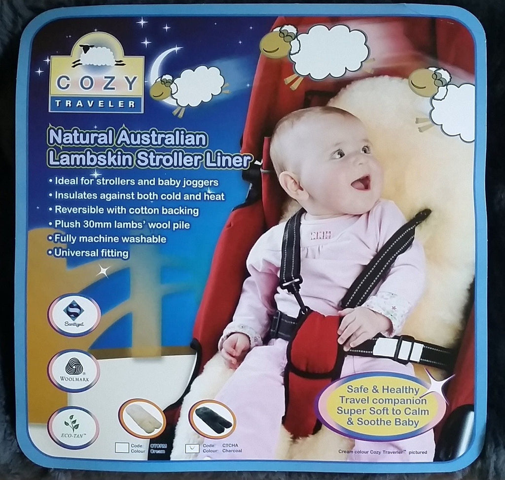 Cozy Traveler Lambskin Stroller Liner #CTCRM (2459464171578)