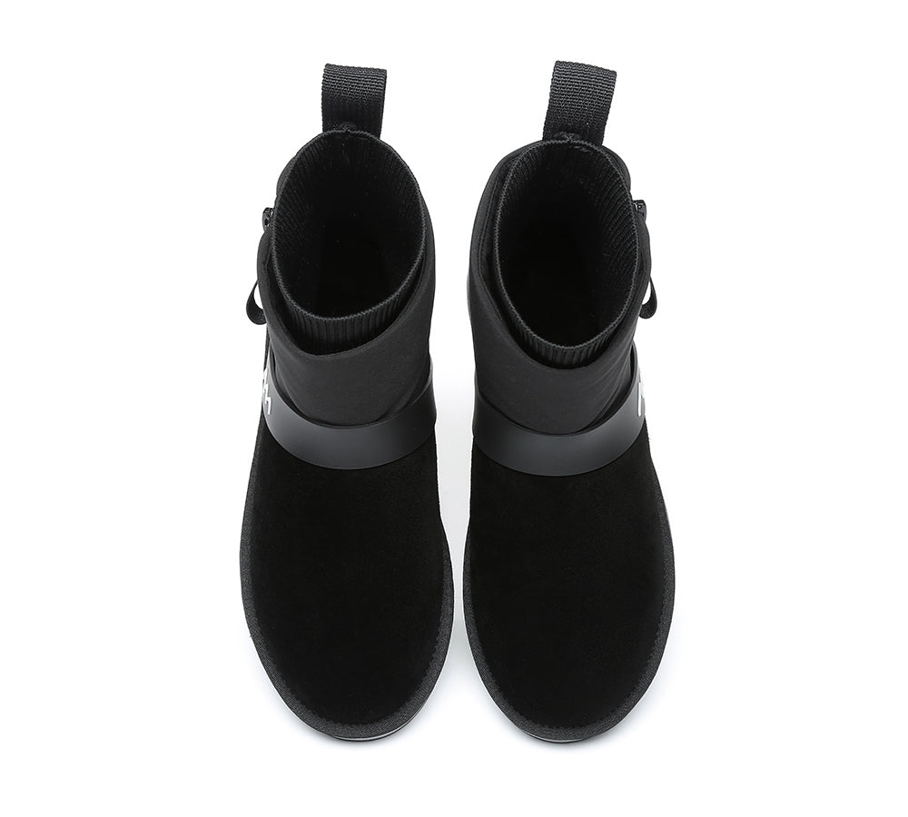 UGG Boots - Mini Sheepskin Zipper Boots Women Taya